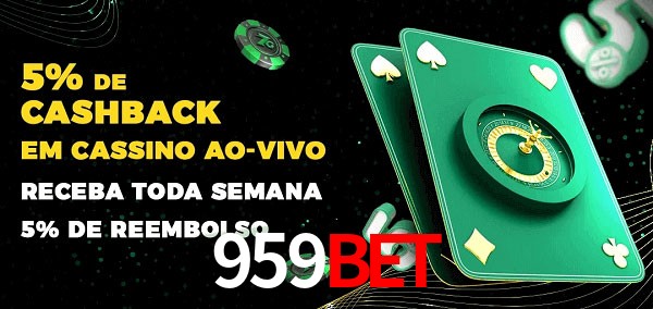 Promoções do cassino ao Vivo 959BET